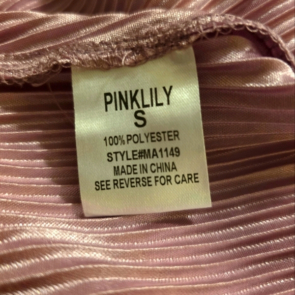 Pink Lilly All About You Pleated Jumpsuit- Size Small- NWOT🌹 - Picture 4 of 4
